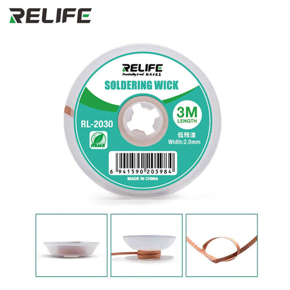 RELIFE RL-2030 Soldering Wick/Low Residue