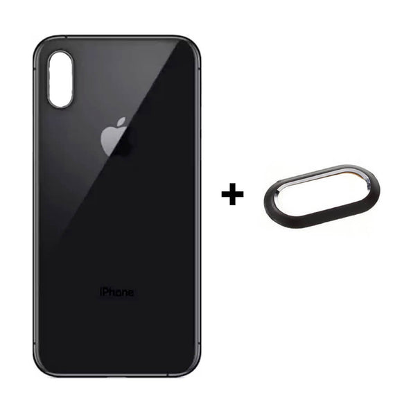 iPhone XS Max Back Glass Small Hole With Camera Ring