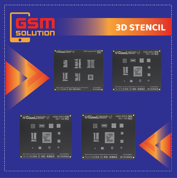 3D / EMMC & NAND Stencil
