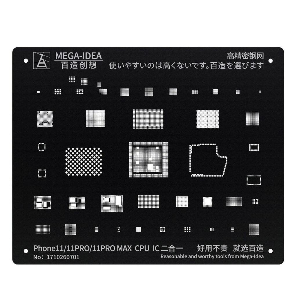 11/11 PRO/11 PRO MAX CPU & IC Stencil Mega Idea