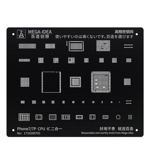7/7P CPU & IC Stencil MEGA IDEA