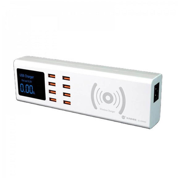 Sunshine SS-309WD 8 Port Smart Charger With Wireless