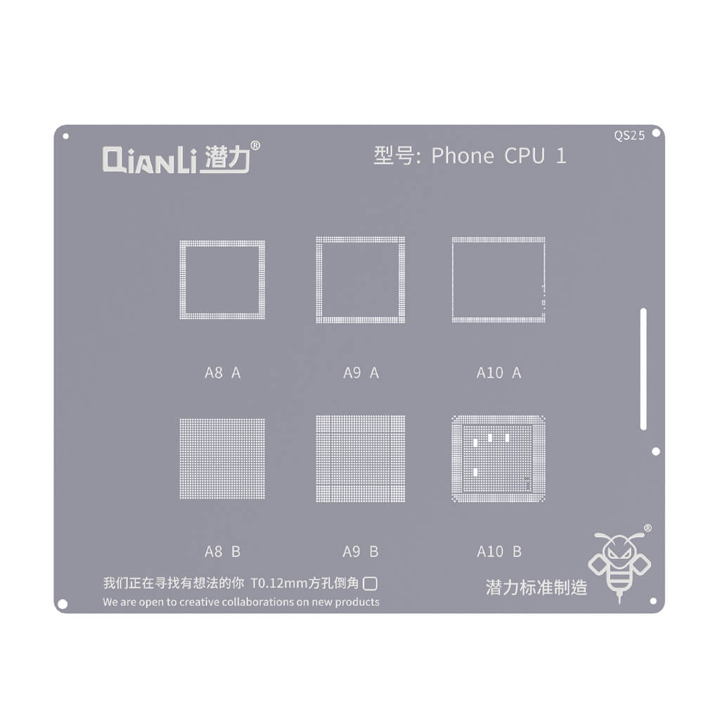 iPhone CPU 1 Qianli Stencil (QS25)