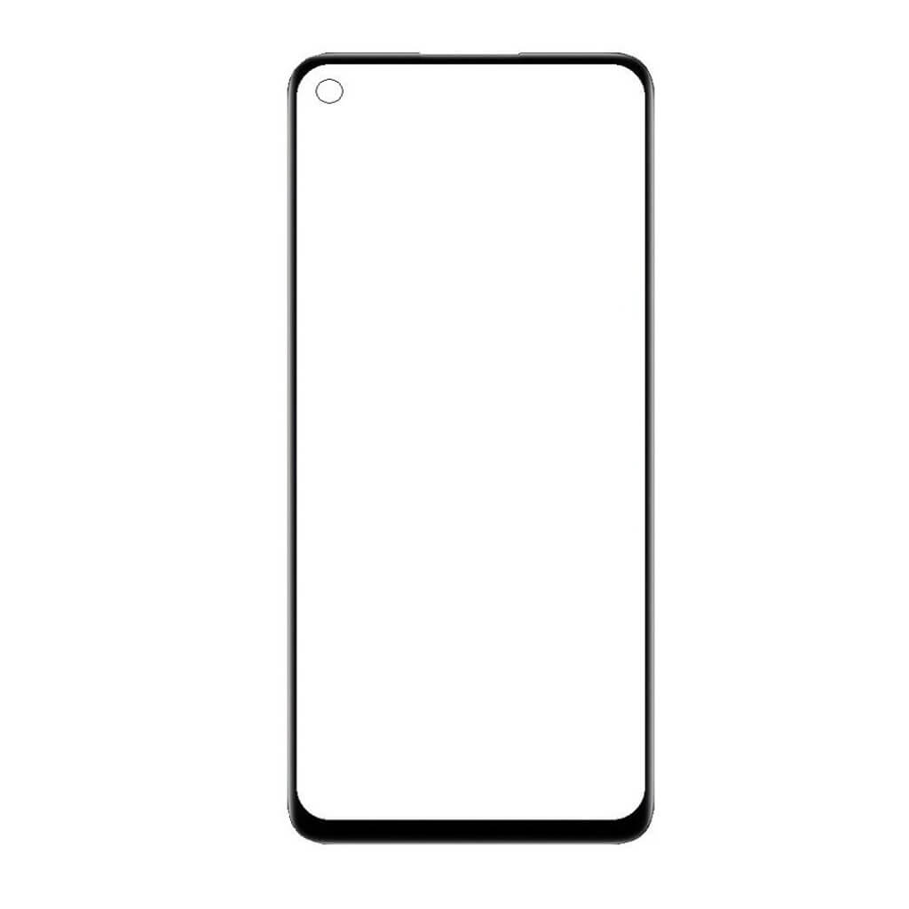 Redmi Note 9 Black LCD Glass With Oca