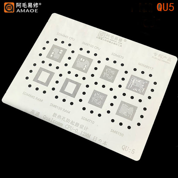 QU5 Qualcom CPU Amaoe Stencil